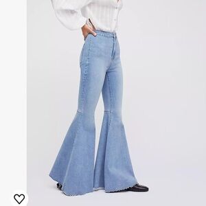 Free People Just Float On Flare Bell Bottom Jeans in Bermondsey